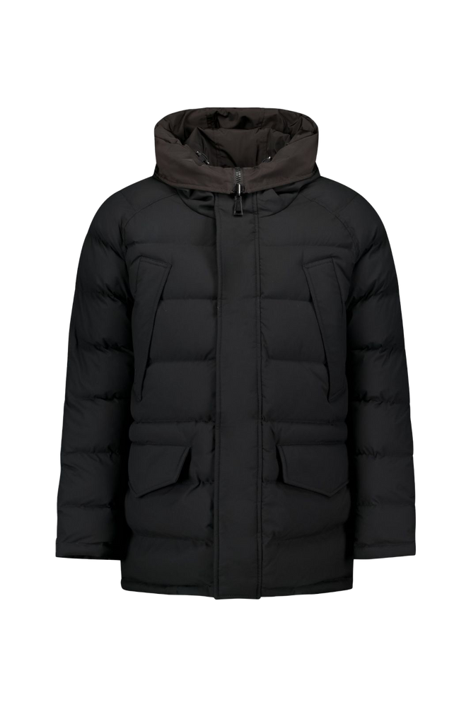 HOODED REVERSIBLE JACKET Zwart 1 HOODED REVERSIBLE JACKET Zwart 1