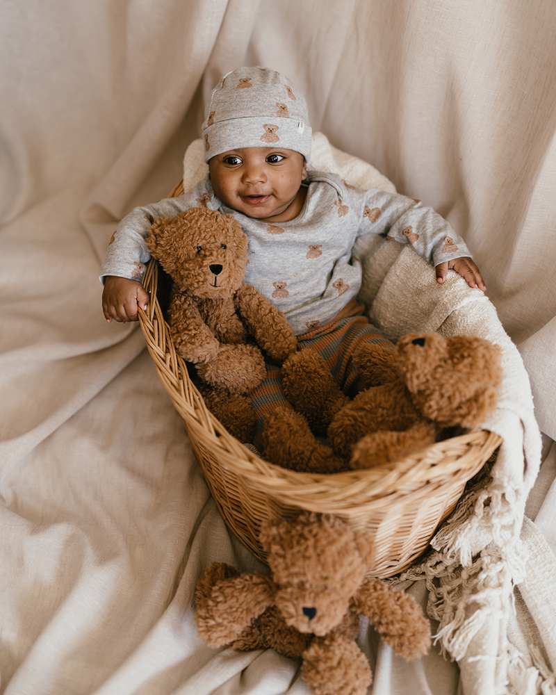 baby t-shirt long sleeve teddybear Grijs baby t-shirt long sleeve teddybear Grijs