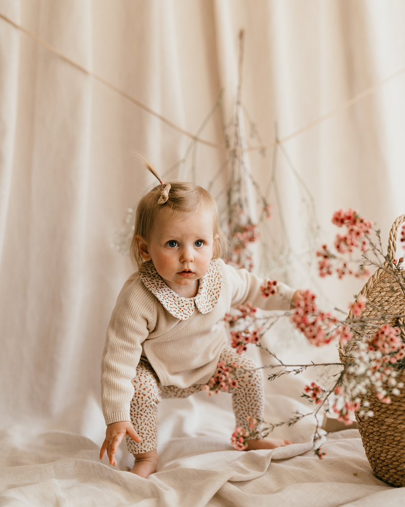 baby pants autumn leaves Off White baby pants autumn leaves Off White