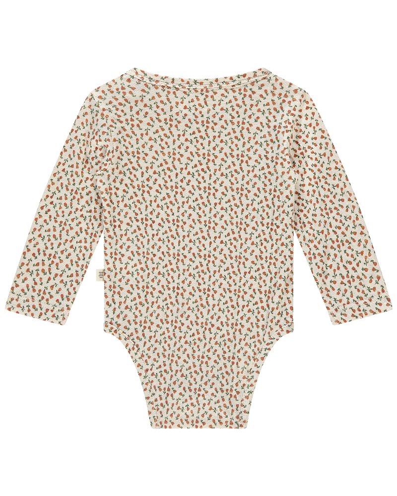 baby romper long sleeve autumn leaves Off White baby romper long sleeve autumn leaves Off White