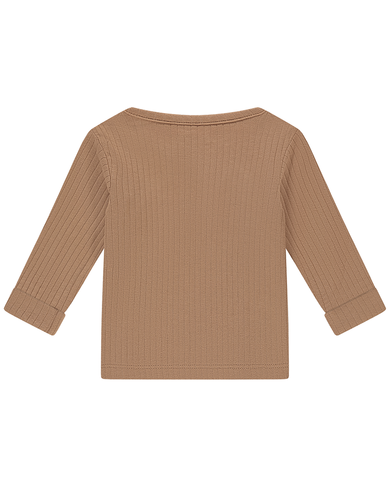 baby t-shirt long sleeve overslag buttons cookie Bruin 1 baby t-shirt long sleeve overslag buttons cookie Bruin 1