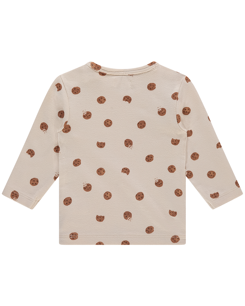 baby t-shirt long sleeve cookie Off White baby t-shirt long sleeve cookie Off White