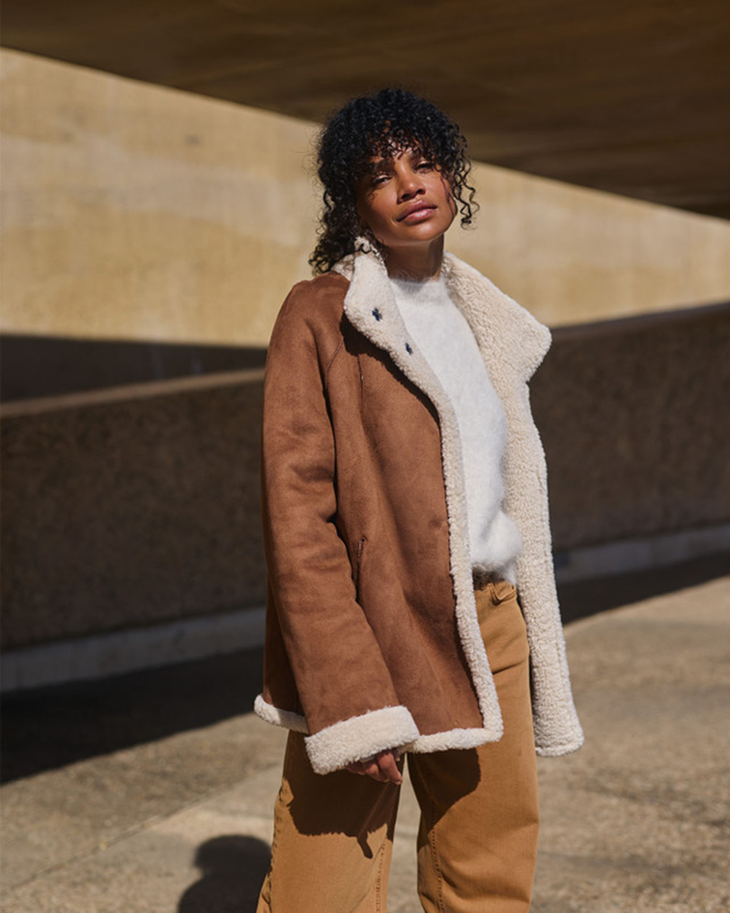 Lisanne lammy reversible coat Camel Lisanne lammy reversible coat Camel