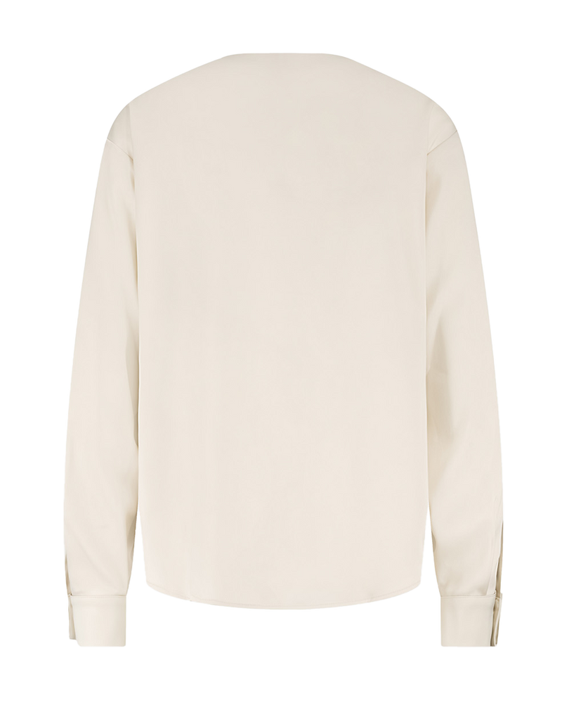 Joline High Collar Blouse Off White Joline High Collar Blouse Off White