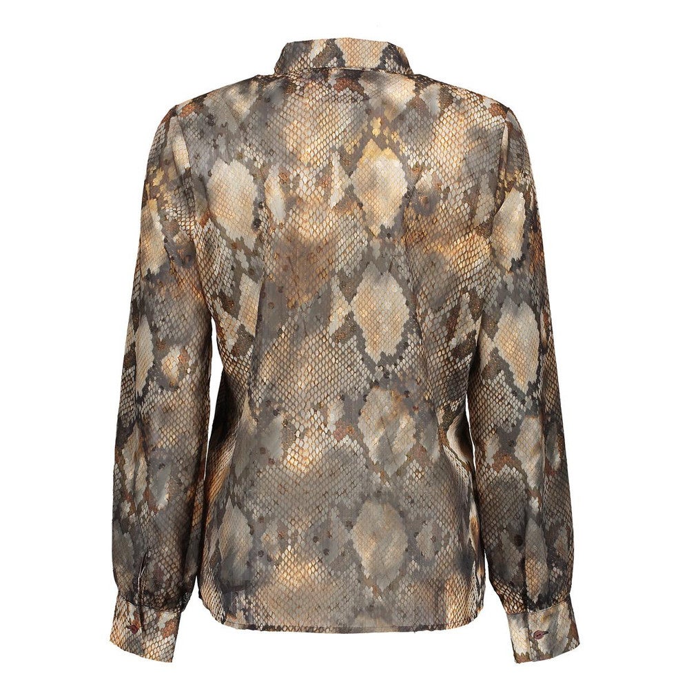 Blouse Slangenprint Grijs Blouse Slangenprint Grijs