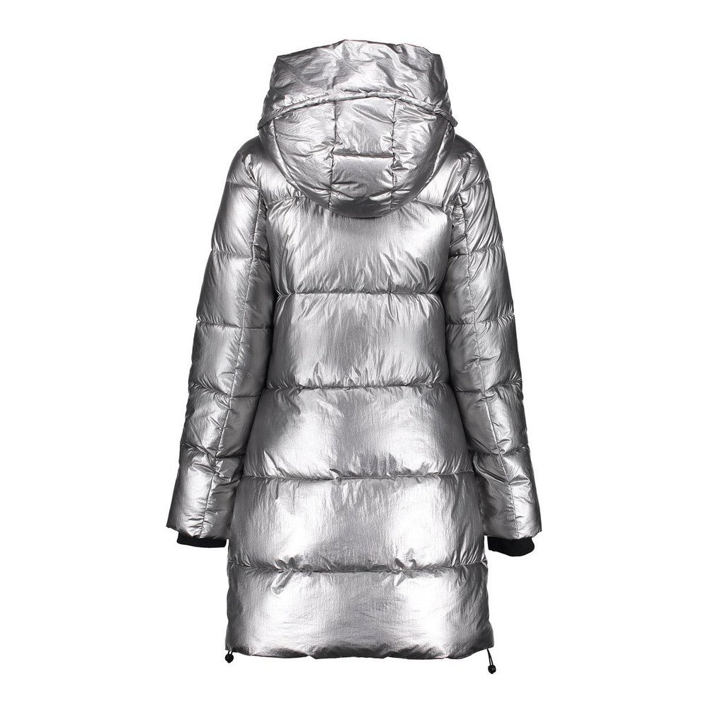 Jacket metallic mid long Zilver Jacket metallic mid long Zilver