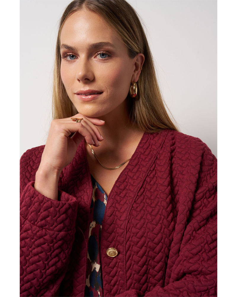 Josephine structure jacket Bordeaux Josephine structure jacket Bordeaux