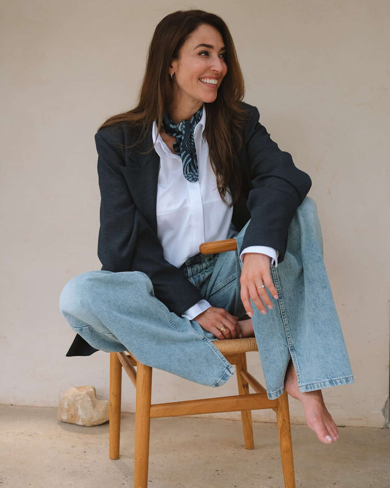 Evi Split Denim Licht Blauw Evi Split Denim Licht Blauw