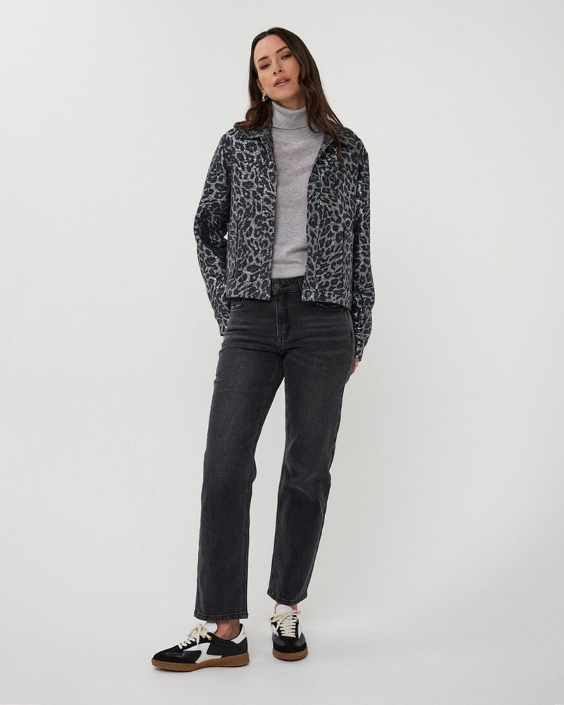 Jacket Leopard Grijs Jacket Leopard Grijs