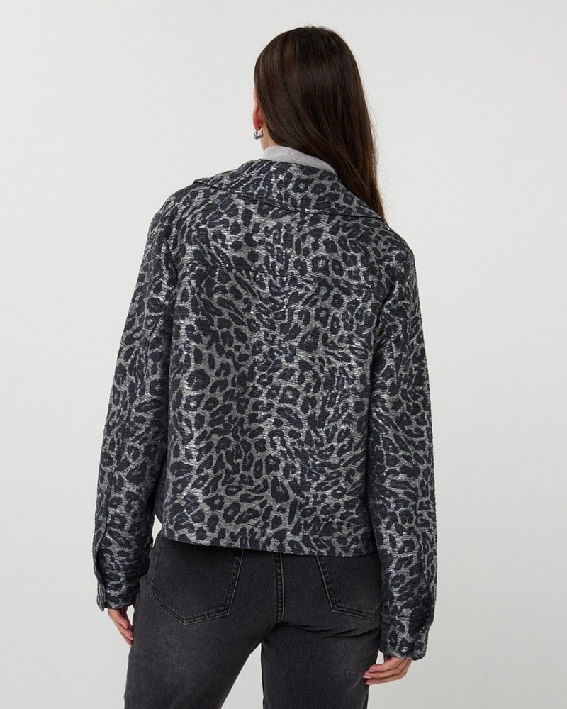 Jacket Leopard Grijs Jacket Leopard Grijs