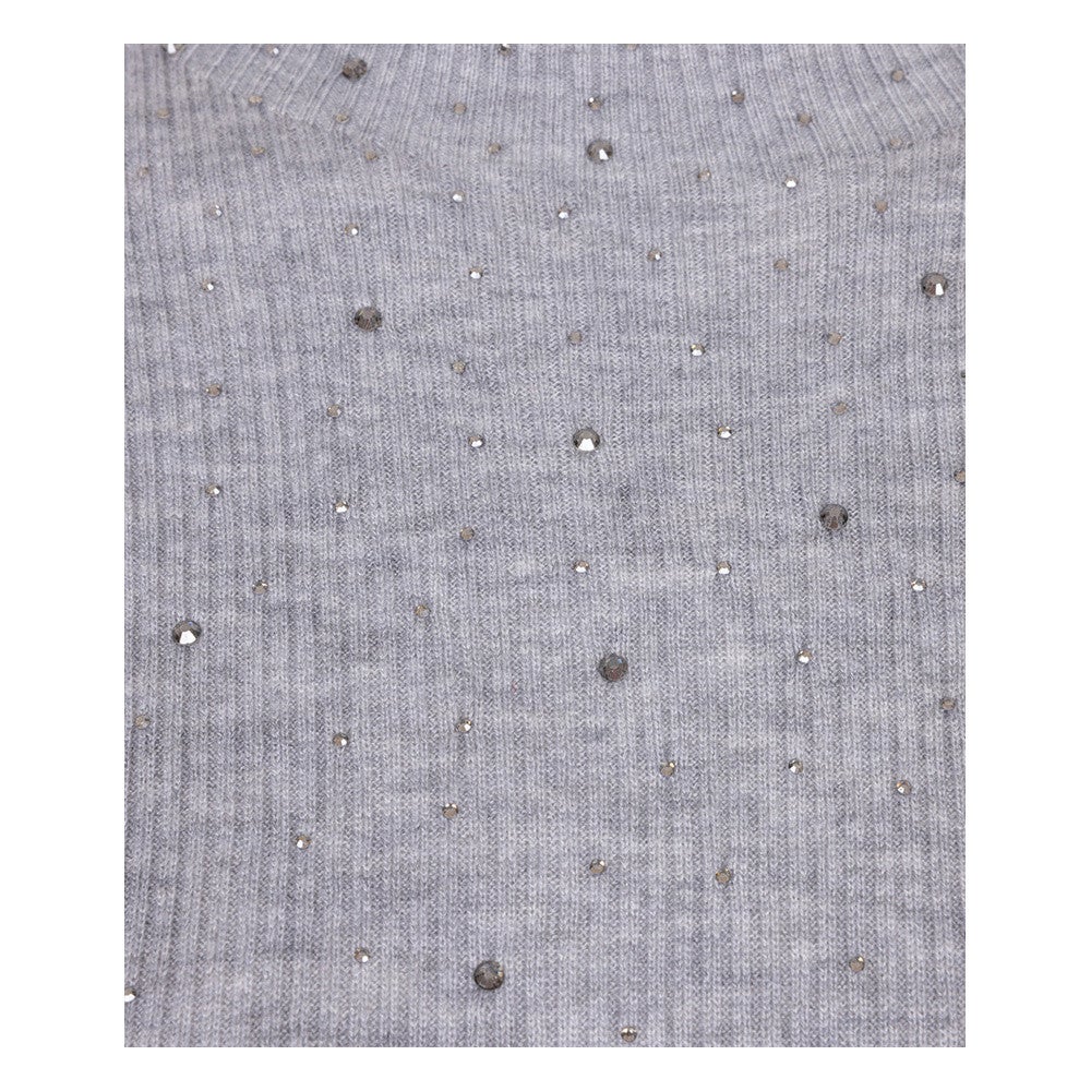 Top rib s/slve studs Grijs Top rib s/slve studs Grijs