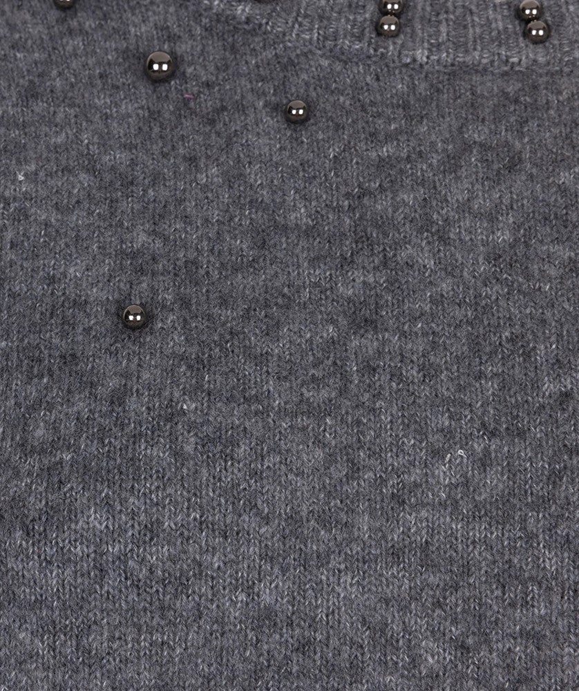 Sweater raglan pearls Grijs Sweater raglan pearls Grijs