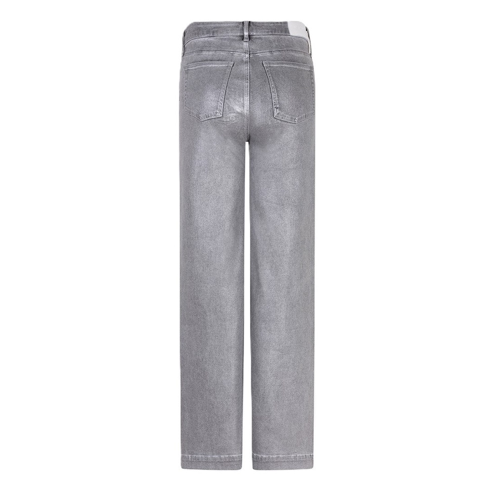 Trousers straight metallic Grijs Trousers straight metallic Grijs