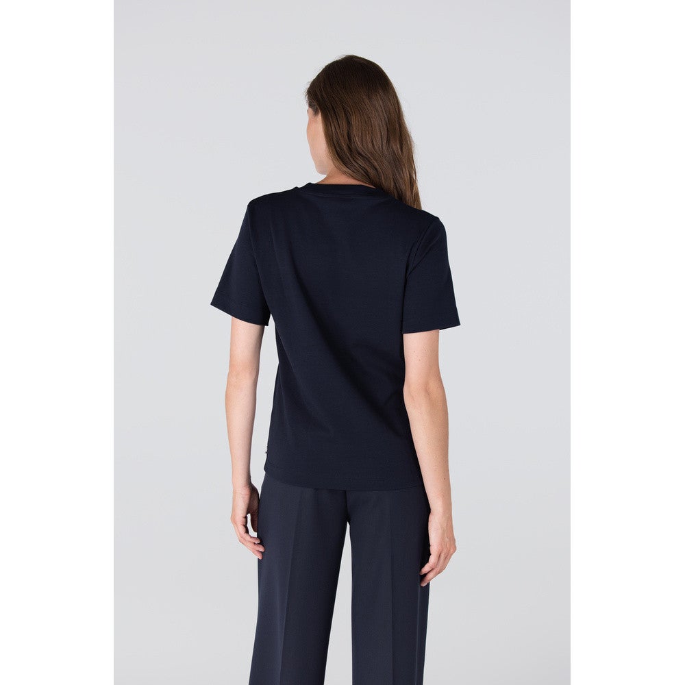 LOLA SHIRT CO 140 short sleeve pumps print Blauw LOLA SHIRT CO 140 short sleeve pumps print Blauw