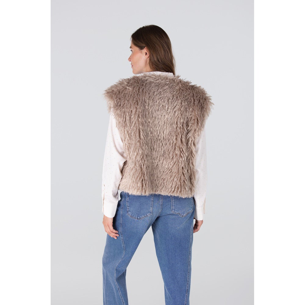 DALI GILET FF 276 fake fur Beige DALI GILET FF 276 fake fur Beige