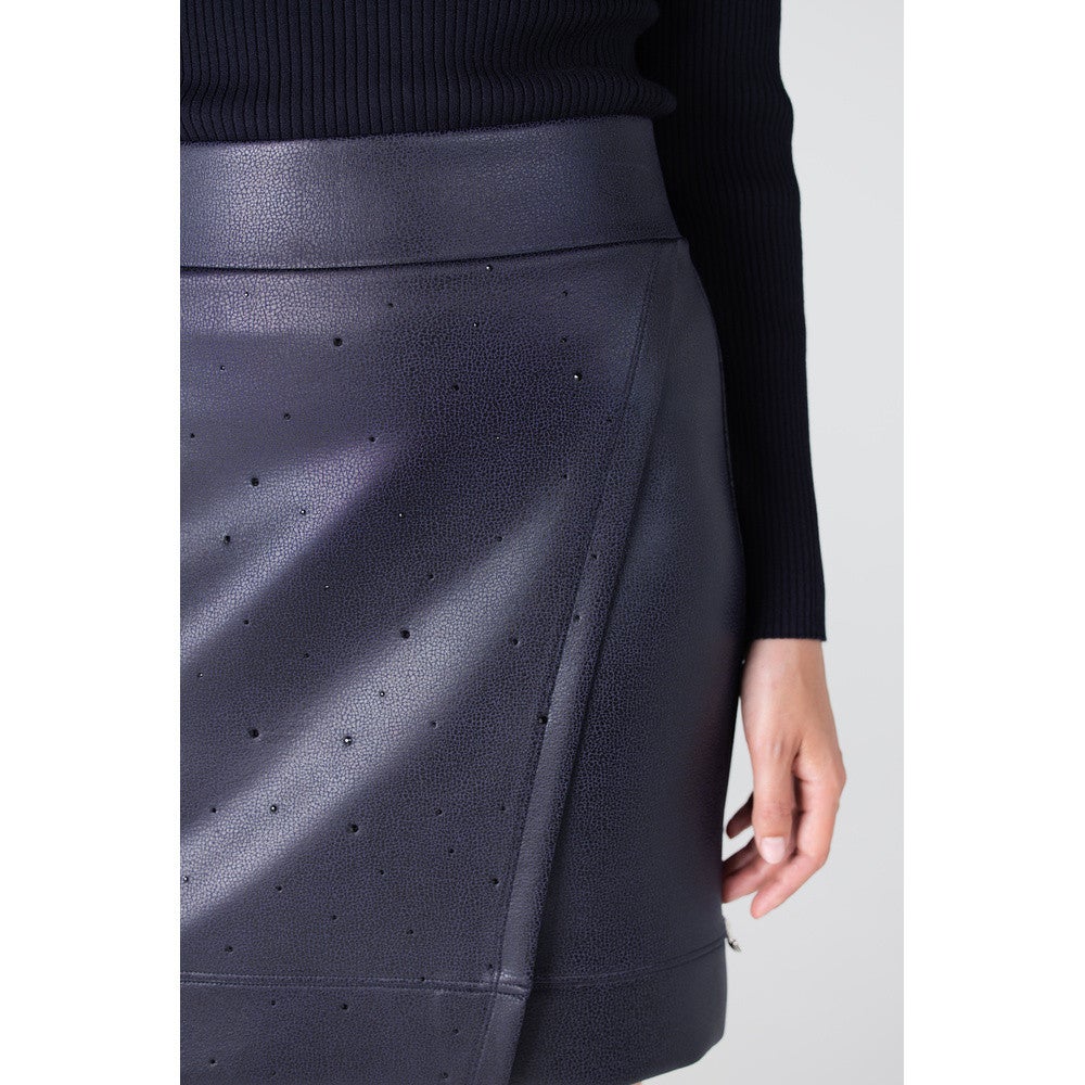 CARA ROK CS 769 short overlap rhinestones Blauw CARA ROK CS 769 short overlap rhinestones Blauw