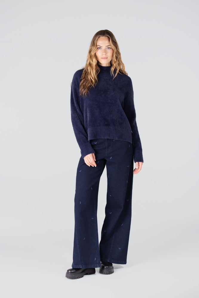 CALLA TRUI P 155 turtle neck Blauw CALLA TRUI P 155 turtle neck Blauw