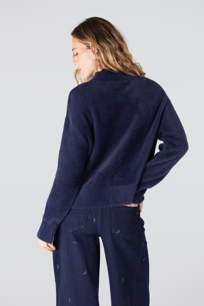 CALLA TRUI P 155 turtle neck Blauw CALLA TRUI P 155 turtle neck Blauw