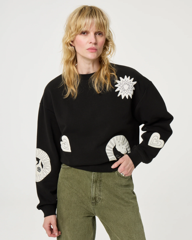 Hannah Sweater Zwart 1 Hannah Sweater Zwart 1