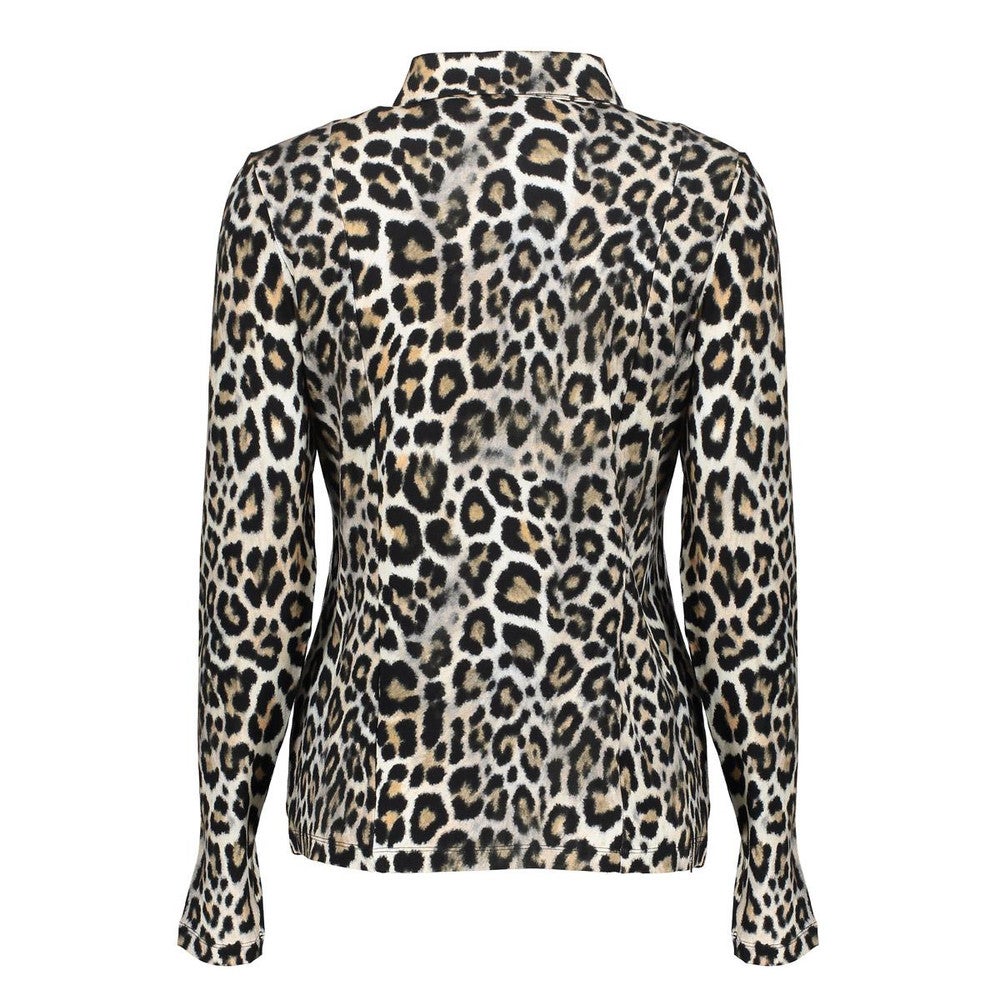 Blouse AOP jersey Zwart 1 Blouse AOP jersey Zwart 1