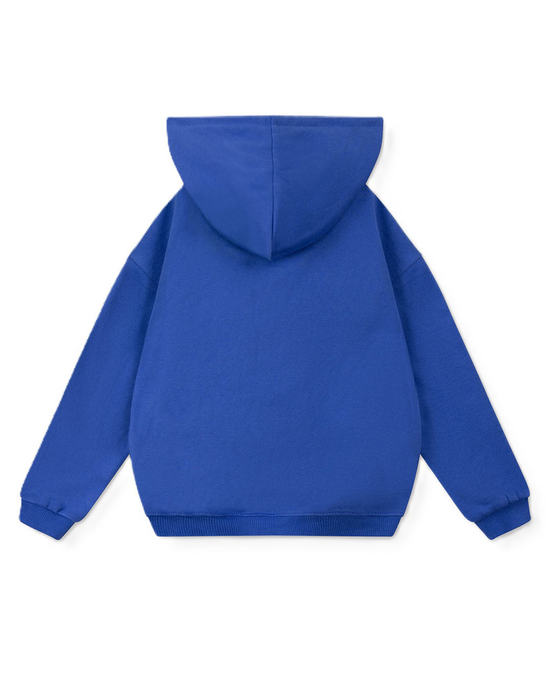 kids knitted logo hoody Blauw kids knitted logo hoody Blauw
