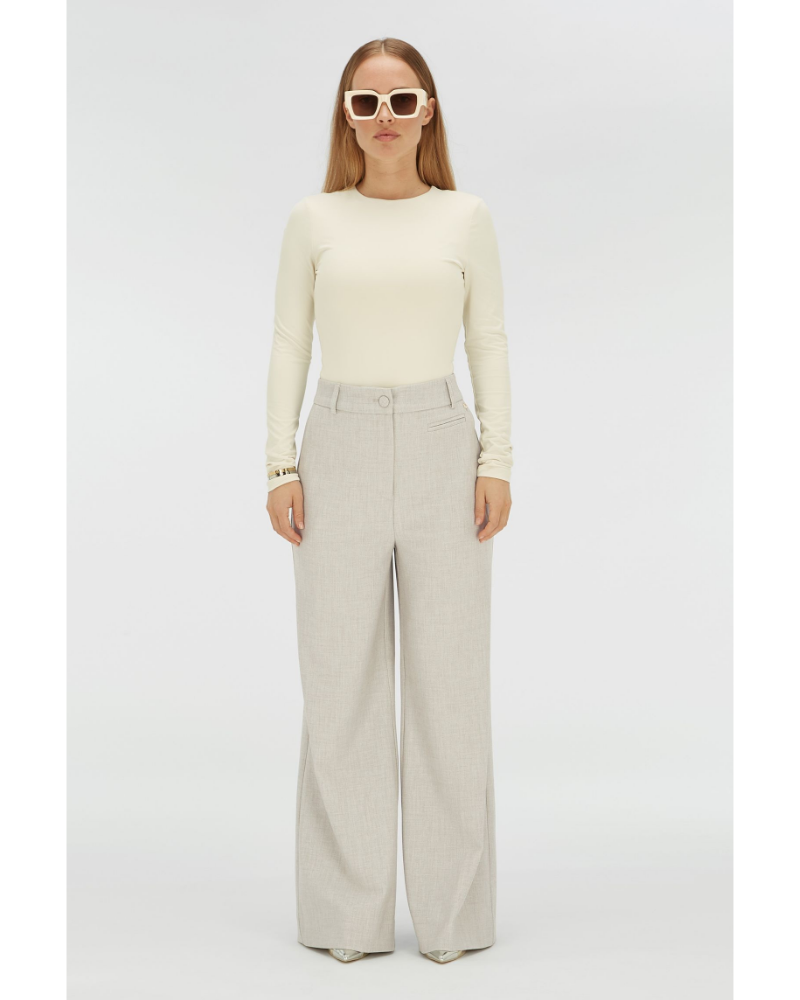 JV KATE high rise wide leg pants Grijs JV KATE high rise wide leg pants Grijs