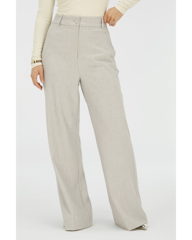 JV KATE high rise wide leg pants Grijs JV KATE high rise wide leg pants Grijs