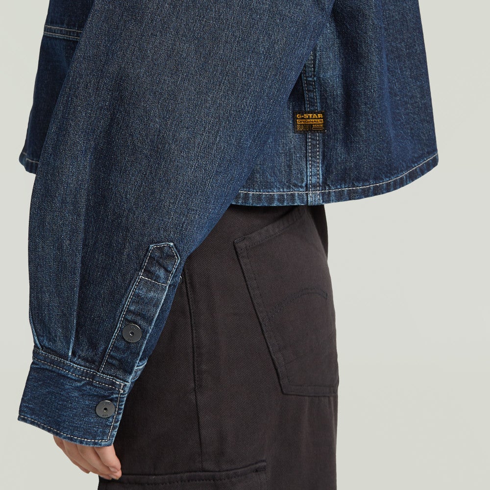 Boxy 2-pkt Overshirt wmn Blauw Boxy 2-pkt Overshirt wmn Blauw