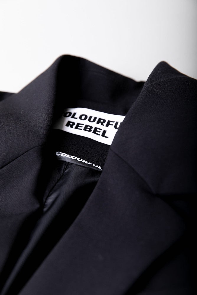 Jesra Fringe Blazer Zwart 1 Jesra Fringe Blazer Zwart 1