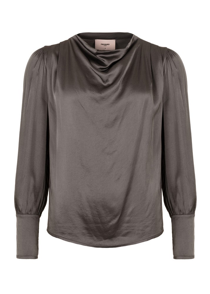 Top Teske Satin Grijs Top Teske Satin Grijs