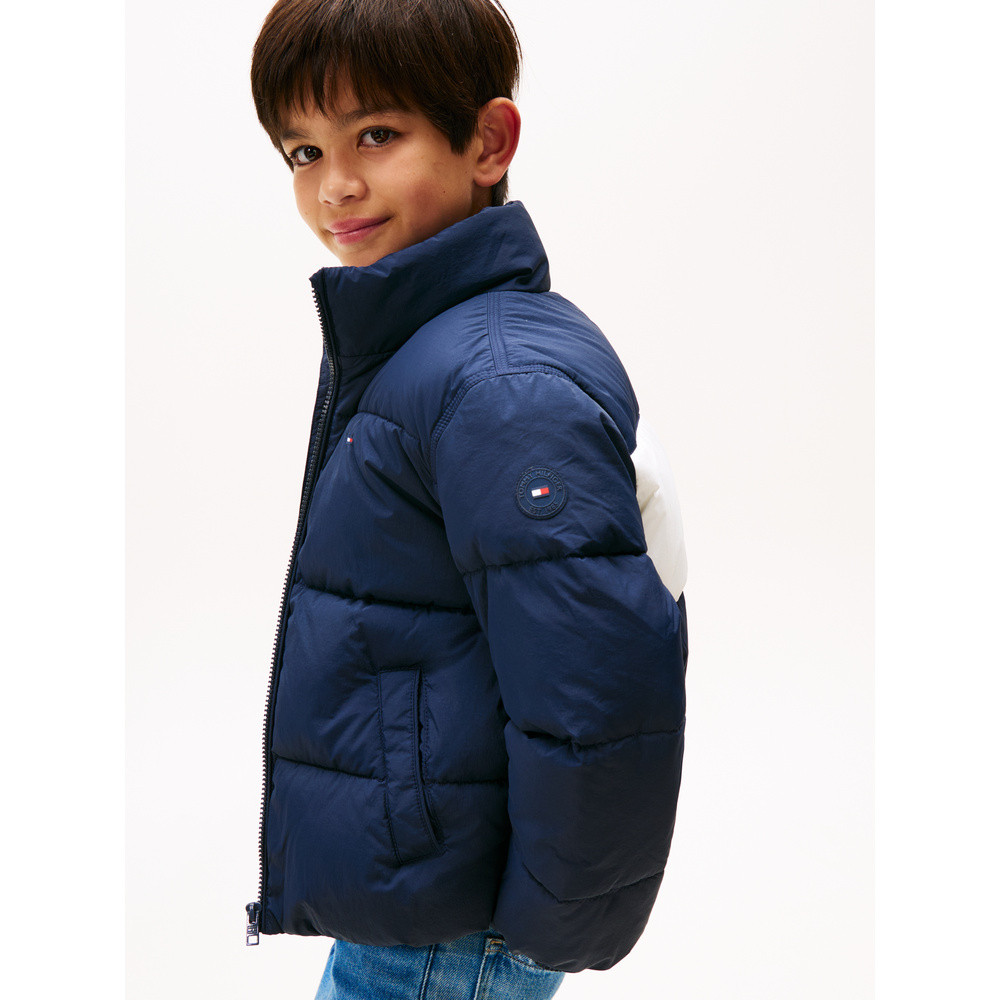 Flag Puffer Jacket Backflag Donker Blauw Flag Puffer Jacket Backflag Donker Blauw