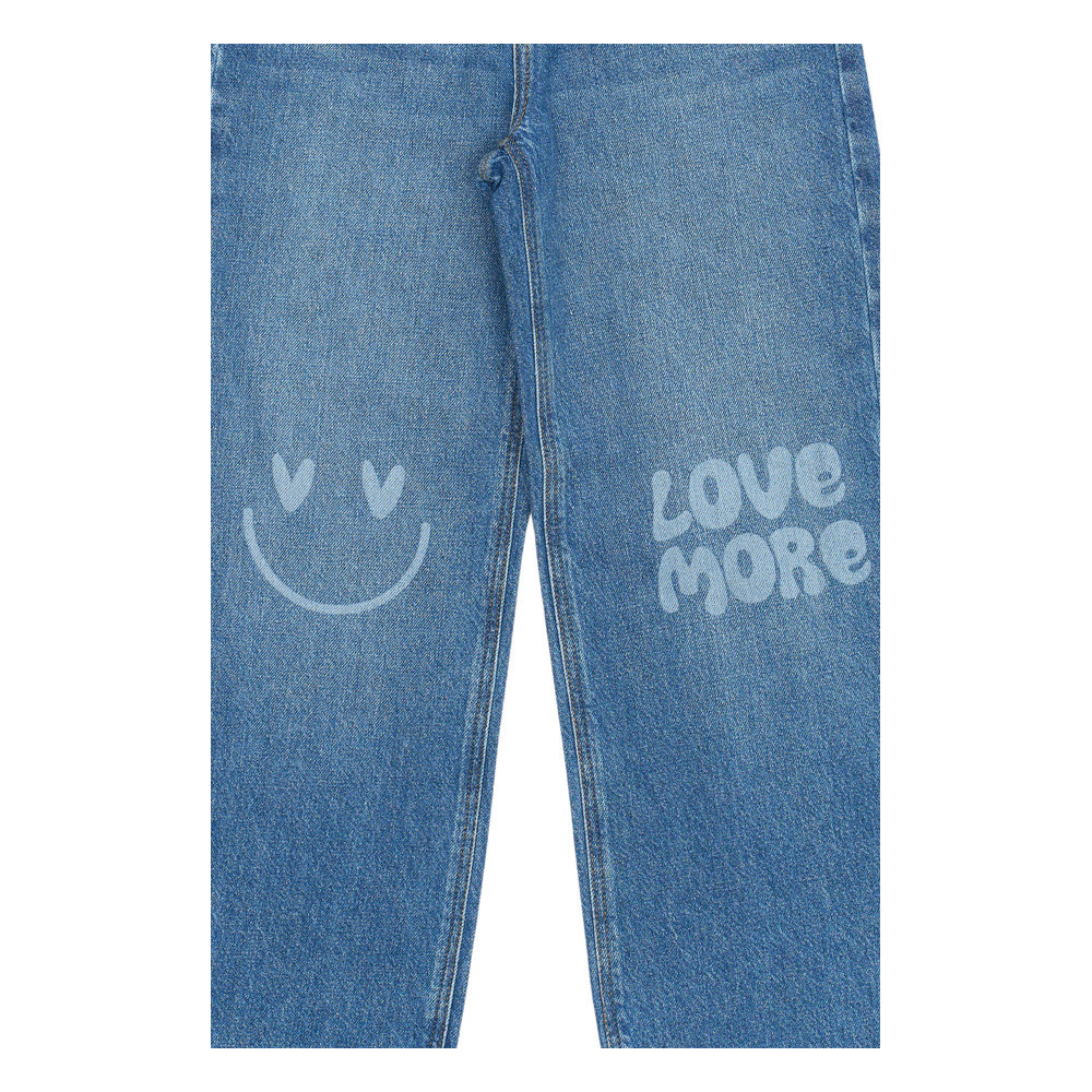 Purity Wide Jeans Smiley Blauw Purity Wide Jeans Smiley Blauw