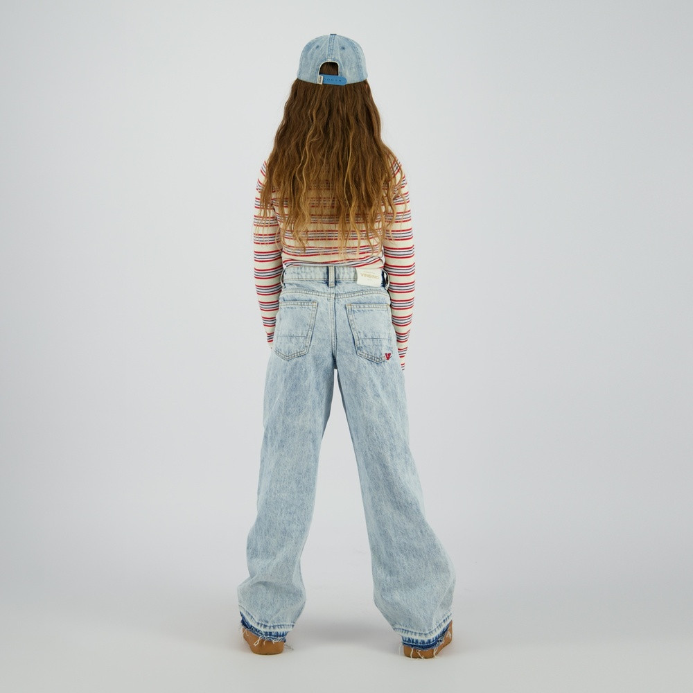 Cassie Seam Jeans Extra Wide Leg Licht Blauw Cassie Seam Jeans Extra Wide Leg Licht Blauw