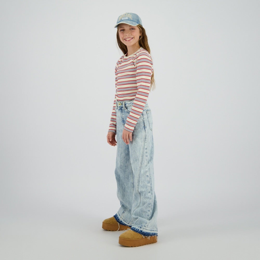 Cassie Seam Jeans Extra Wide Leg Licht Blauw Cassie Seam Jeans Extra Wide Leg Licht Blauw