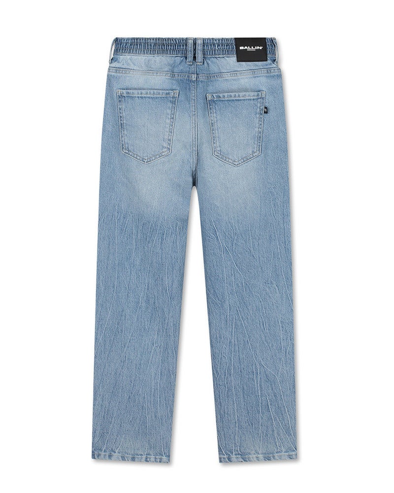 Junior The Luke Loose Jeans Blauw Junior The Luke Loose Jeans Blauw