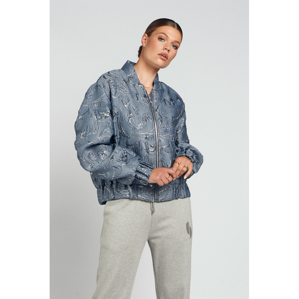 Jacquard Bomber Antraciet Jacquard Bomber Antraciet