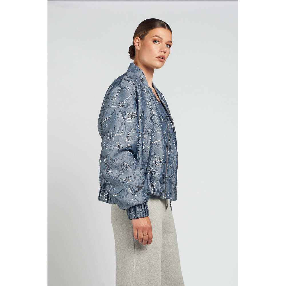 Jacquard Bomber Antraciet Jacquard Bomber Antraciet