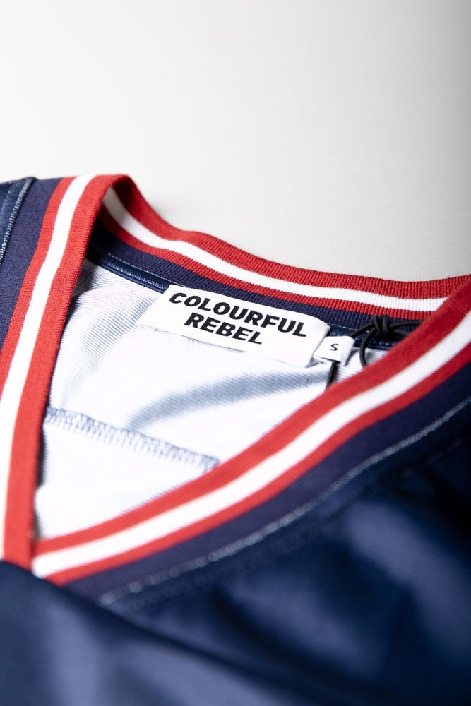 Kayla Football Tee Blauw Kayla Football Tee Blauw