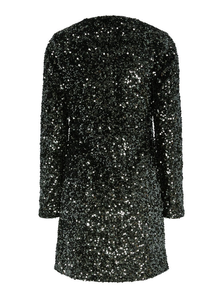 YASELLE LS WRAP DRESS - SHOW Zwart 1 YASELLE LS WRAP DRESS - SHOW Zwart 1