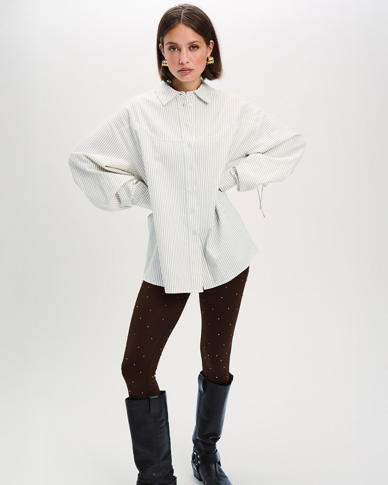 ladies woven oversized blouse GABBY Off White ladies woven oversized blouse GABBY Off White