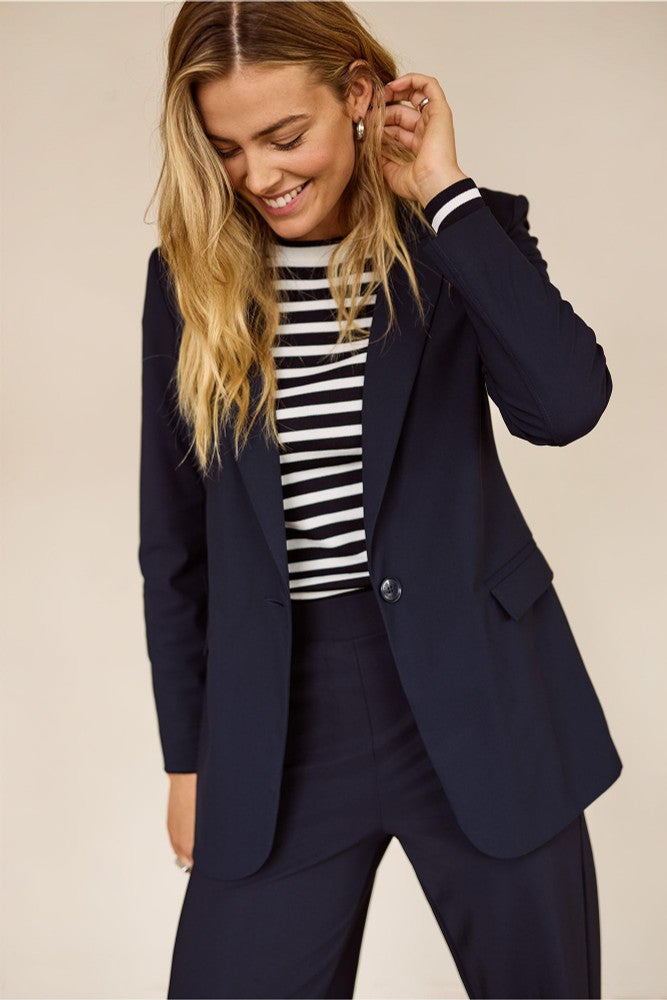 Fran blazer Donker Blauw Fran blazer Donker Blauw