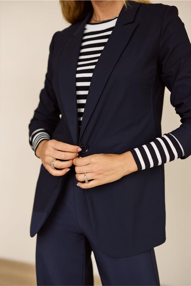 Fran blazer Donker Blauw Fran blazer Donker Blauw