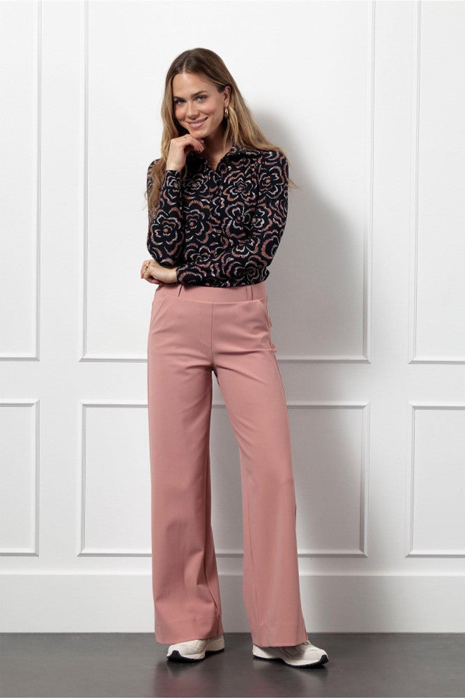 Lexie bonded trousers dusty Roze Lexie bonded trousers dusty Roze