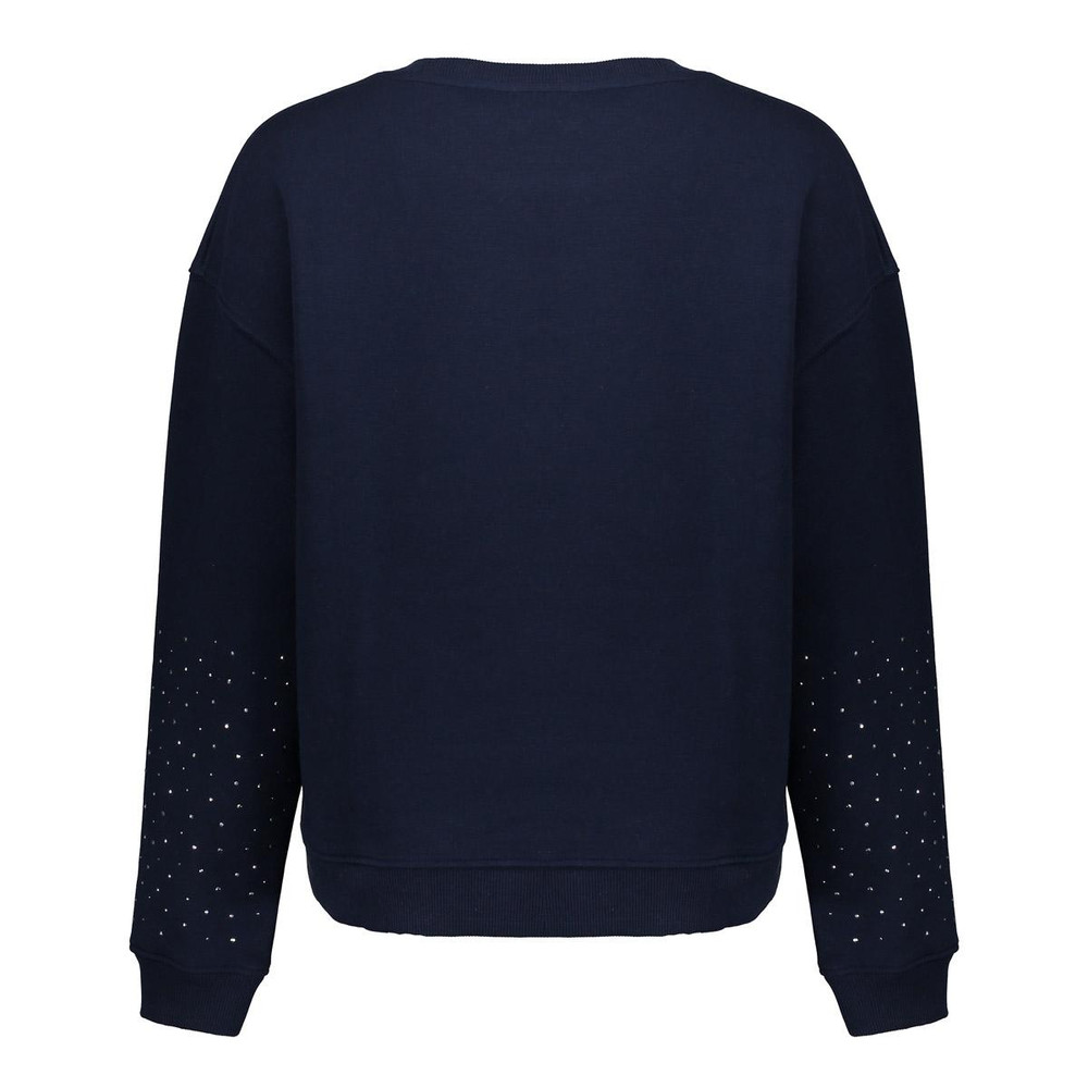 Sweater sparkle sleeves Blauw Sweater sparkle sleeves Blauw