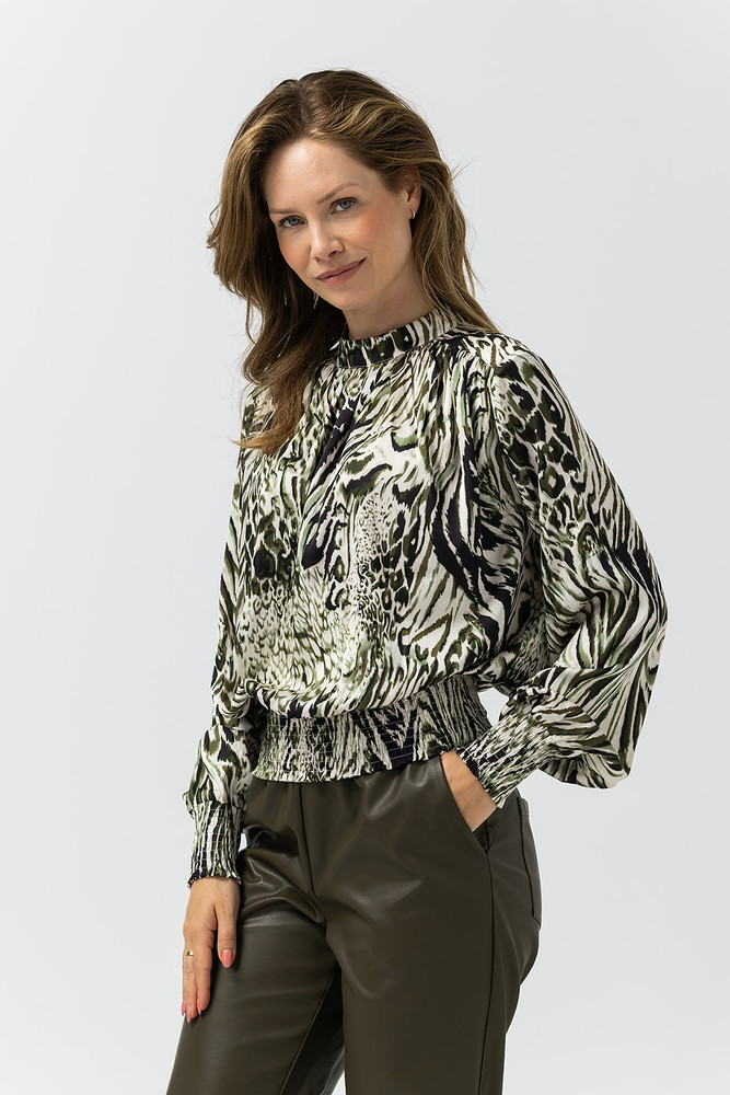 Rina Flared Broek Groen Rina Flared Broek Groen