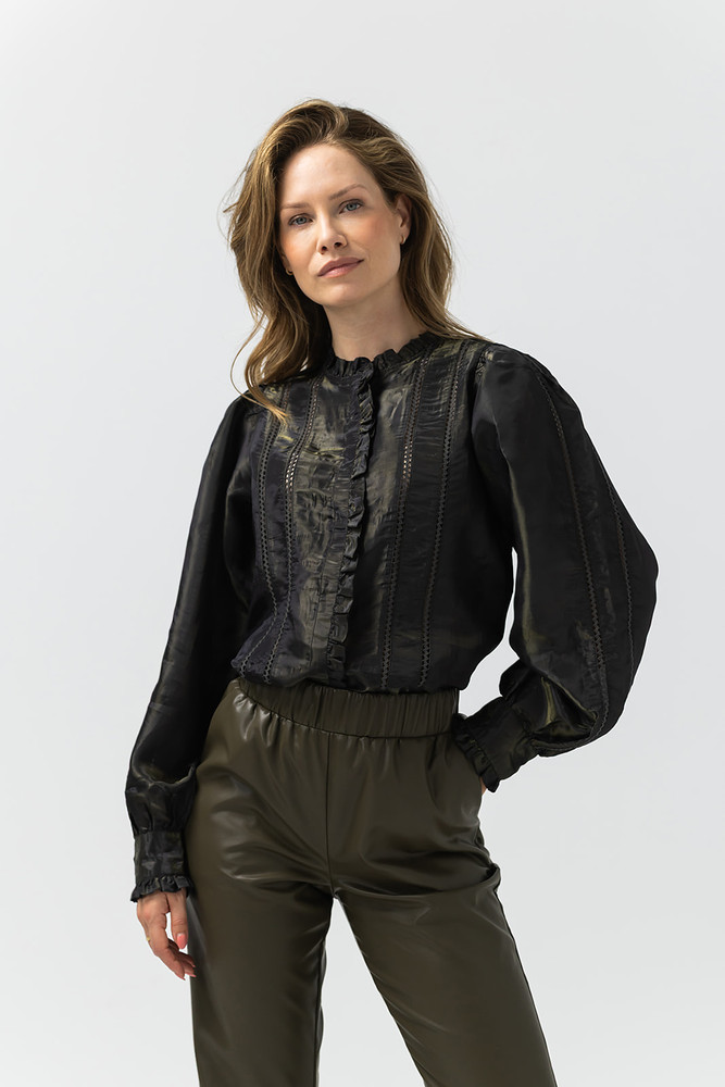 Rina Flared Broek Groen Rina Flared Broek Groen