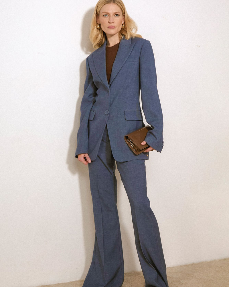 LIORA Flared Pantalon Blauw LIORA Flared Pantalon Blauw