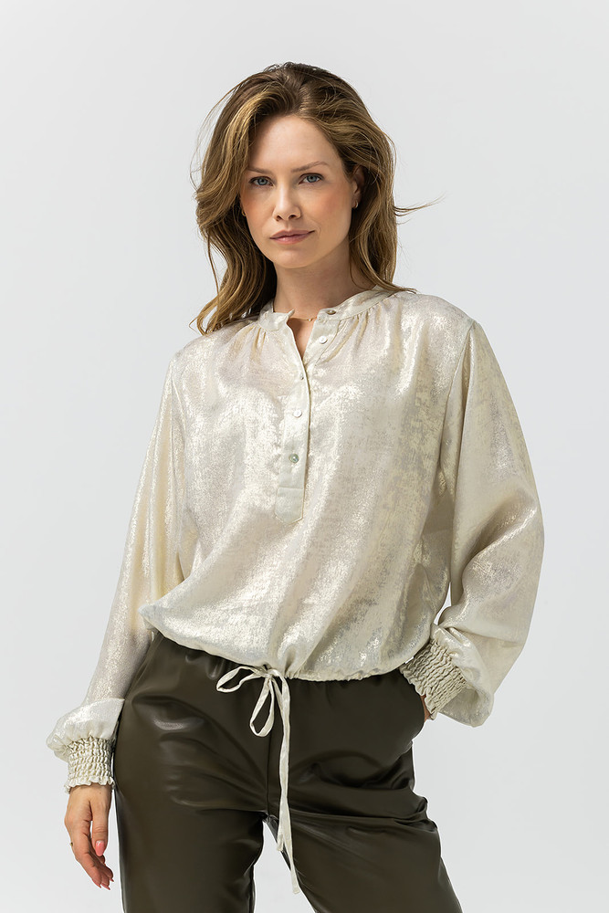 Alies Blouse Glans Goud Alies Blouse Glans Goud