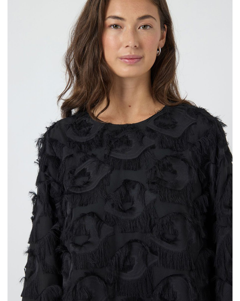 YASDIO LS SHORT DRESS Zwart 1 YASDIO LS SHORT DRESS Zwart 1