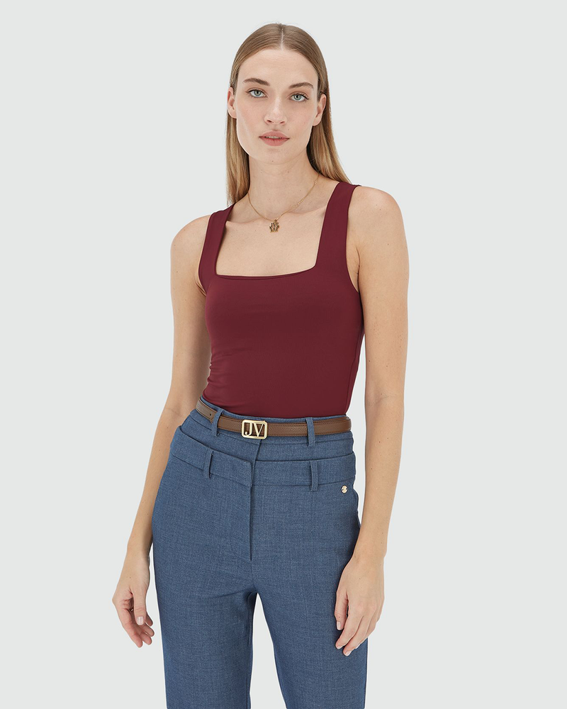 LINDE Slim Fit Top Bordeaux LINDE Slim Fit Top Bordeaux